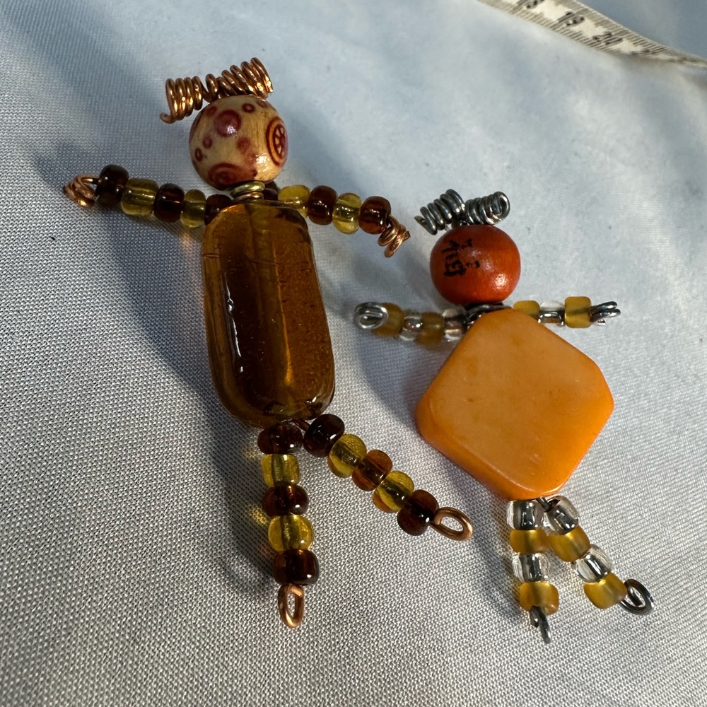 Small children beaded lapel pins